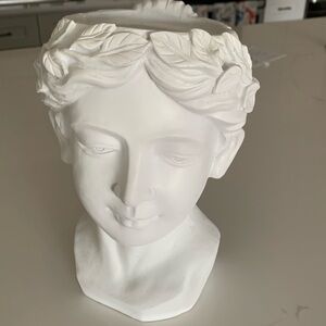 Greek Goddess head - plants , flowers or kitchen tools